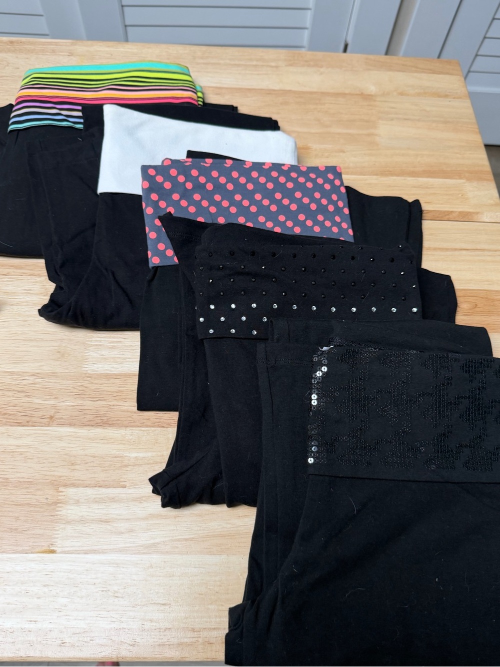 Set of 5 Victoria's Secret Fold Over Legging